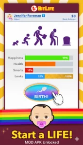 BitLife strategy guide showing tips for careers, education paths, and wealth-building in the game